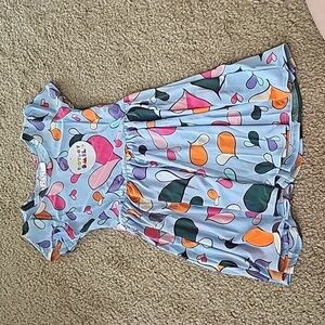 Dot Dot Smile Colored Hearts Cap Short-sleeve Dress 2T
